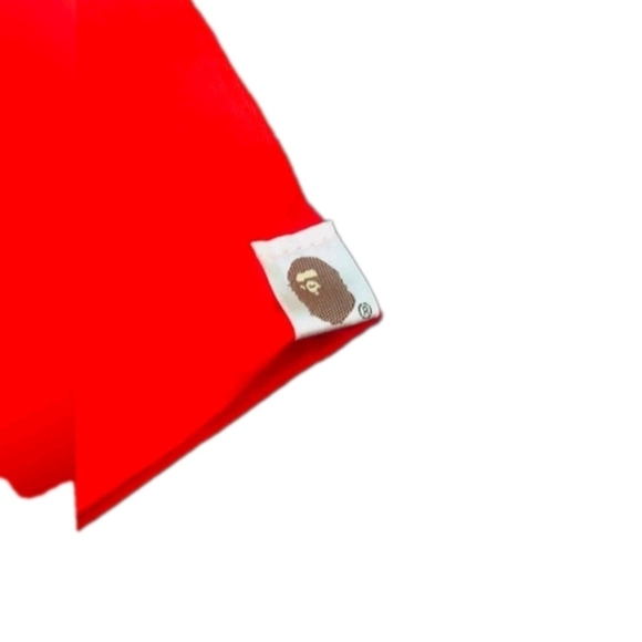 BAPE x Stussy Red College T-Shirt Mens Size XL (EUC) - Picture 3 of 4